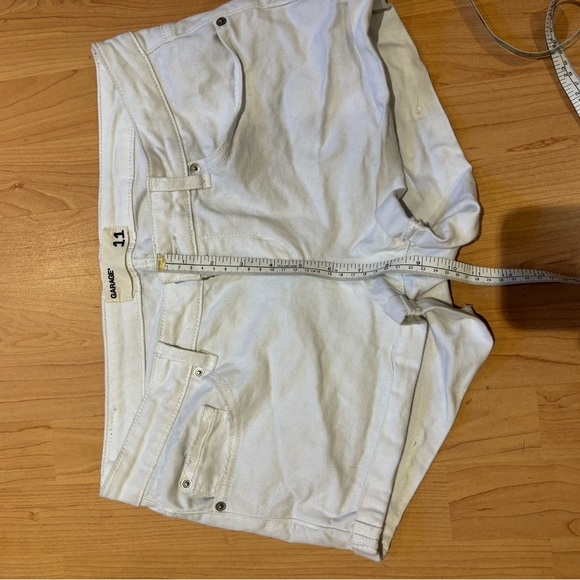 y2k Garage White Women's Denim Shorts - Picture 4 of 5